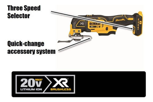 Ferramenta Oscilante Dewalt 20v Sem Fio Com Bateria E Carreg