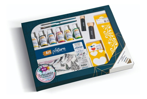 Kit Set Dibujo Artistico Plantec Acrilico Block Art Nature