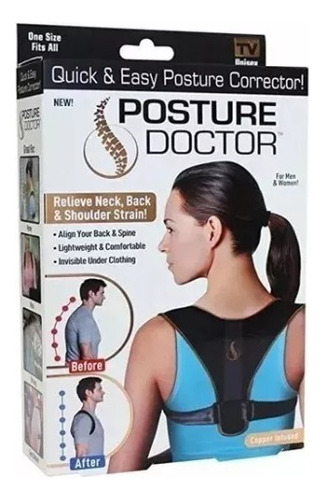  Corrector De Postura Espalda, Regulable, Posture Doctor