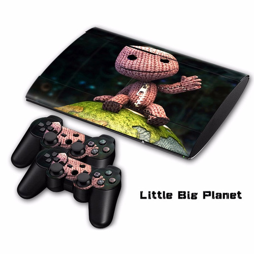 [novo] Adesivos Skin Ps3 Slim 4000 #84-[little Big Planet]