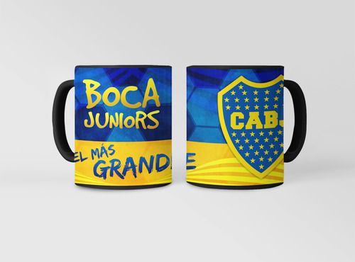 Taza Equipo Fútbol Argentino Boca Juniors Orgullo Azul Oro