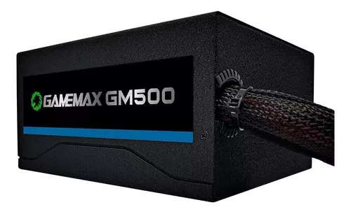 Fonte Gamer Atx Gamemax Gm500 500w 80 Plus Bronze Pfc Ativo Preta