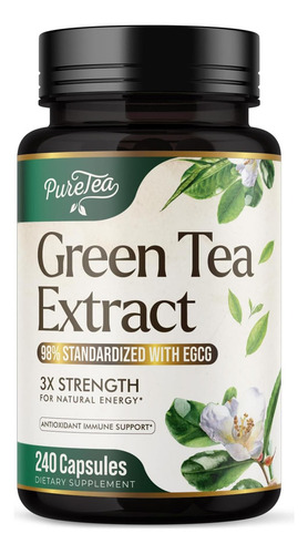 Comprimidos De Extrato De Chá Verde 1000mg Com Egcg Para Sup