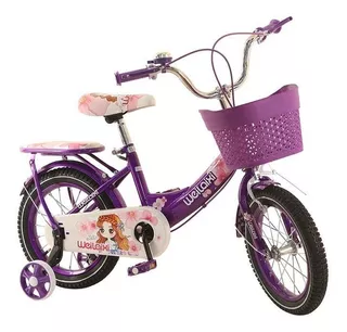 Bicicleta Para Niñas Con Canasta