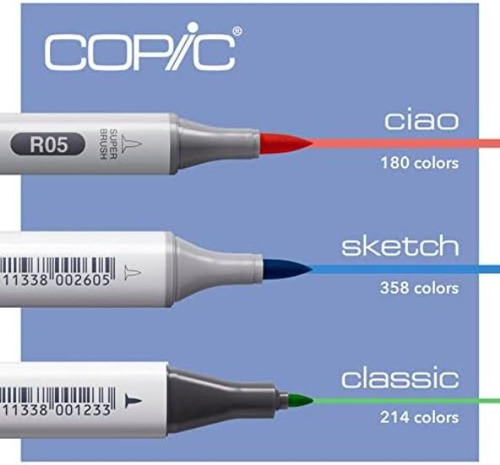 Copic Ciao, Rotuladores A Base De Alcohol, Set A De 72 Color