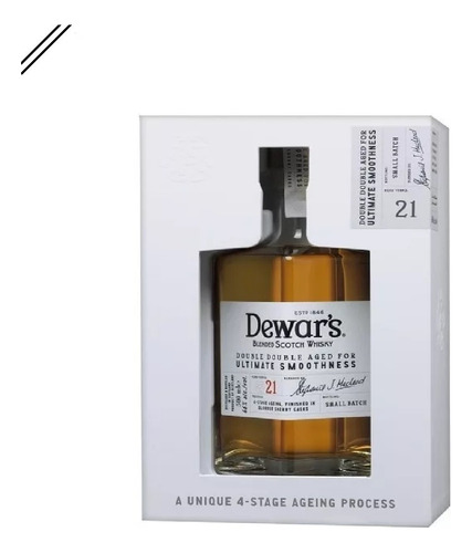 Whisky Dewars 21 Años, 500ml, 46% - Go Whisky Baires