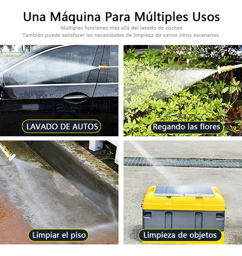 Hidrolavadora Eléctricas Cm-top Inalámbrica Pistola Lavado Coche Portatil