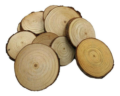 Rebanadas De Troncos De De Pino Decoración Rústica
