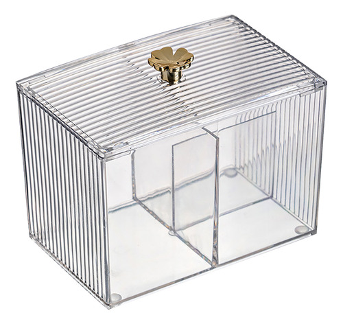 Transparent Makeup Box Cotton Pads Holder Home Cotton Swabs