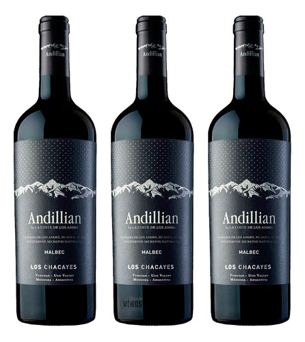 Vino Andillian Malbec Los Chacayes Caja 3x750ml