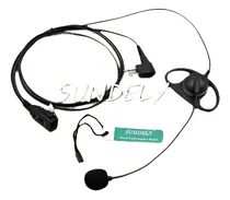 Comprar Auricular D-forma\u002Faudífono Boom Micrófono Vox\u002Fptt Para Radio