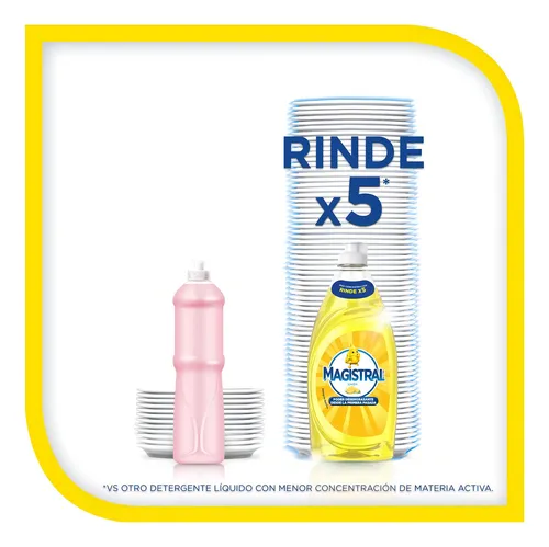 Detergente Magistral Limón 750 Ml X 4 Unidades