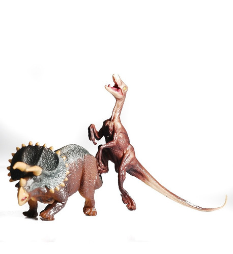 Dinosaurio Triceratops Y Velociraptor 2x1 Oferta De Juguetes