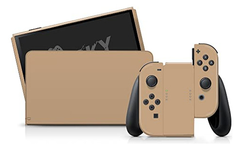 Pack Skin Compatible Con Nintendo Switch Oled, Color Café