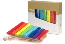 Comprar Xilofon 8 Notas Metalicas Infantil Con Golpeador Base Madera