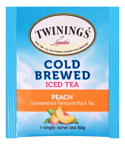 Té Helado Preparado Twinings Durazno 20 Bolsas Sin Azúcar