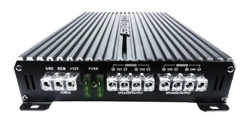 Amplificador Rock Series Rks-p110.4 4ch Clase Ab 2400w Max Color Gris