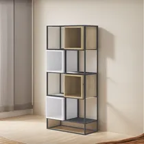 Comprar Biblioteca Estantería Repisa Cajón Cajones Hierro Mdf Libros
