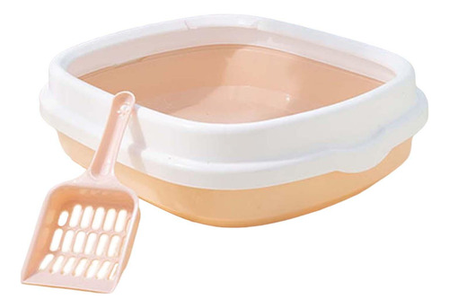 Inodoro Para Gatos Semicerrado De 2 Piezas, Fácil De
