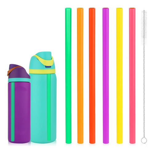 6pcs Reemplazos De Paja Para Freesip Owala Freesip 24 Oz Con