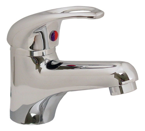Mezcladora Monomando P/lavabo Cromada Fig. 24-mcs Acabado Cromo Color Plateado