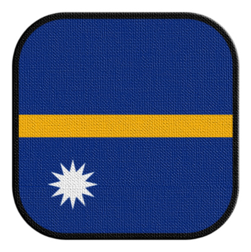 Parche Termoadhesivo Square Bandera Nauru