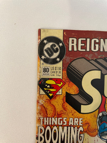 Superman #80 Reign Of The Supermen #22 Dc Comics 1993 + Card (Usado)