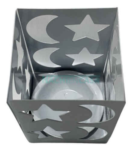 Imagen 2 de 7 de Portavela Metal Deco Souvenir Porta Velas Pintados X12 U