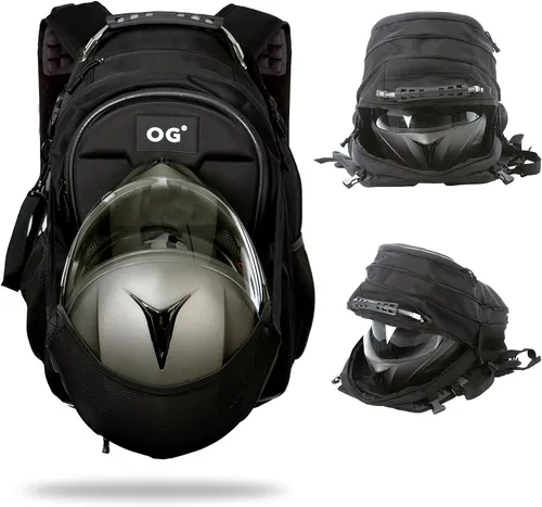 Moto Moto Mochila Porta Casco Doble Uso Resistente Cuotas sin