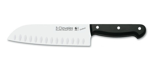 Cuchillo Acero In. Santoku Alveolado 7'' Uniblock 3 Claveles