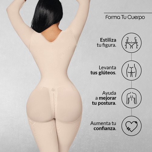 Faja Colombiana Postoperatoria Y Post Parto Rodilla O-025 Beige M