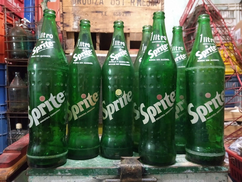 Antiguas Botellas De  Sprite  De 1 Litro De Los Años 80's