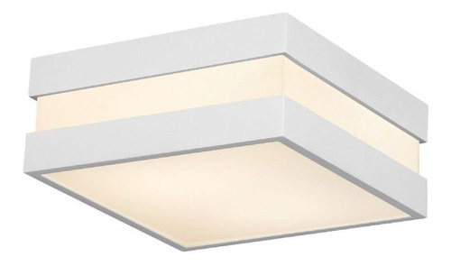 Plafon Decorativo 35cm Bco Sala Cozinha Quarto Escritório. Cor Branco 110V/220V