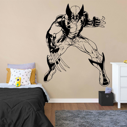 Vinil Decorativo 7081 X-men Wolverine Mediano