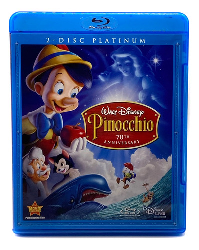 Blu-ray + Dvd Pinocchio (70th Anniversary Platinum Edition)