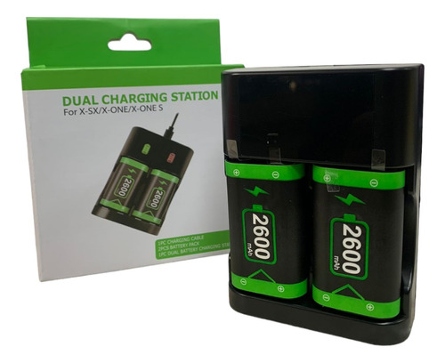 Paquete De Baterias Recargables + Base De Carga Control Xbox