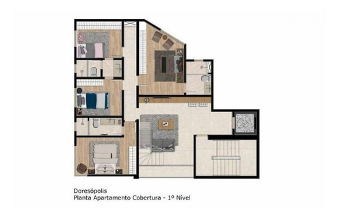Imagem 1 de 5 de Cobertura Duplex À Venda, 4 Quartos, 2 Suítes, 2 Vagas, Fernao Dias - Belo Horizonte/mg - 2377