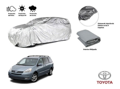 Cubierta Funda  Afelpada Toyota Sienna 3.3l 2005