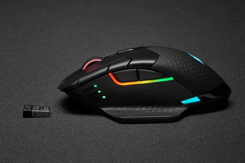 Mouse gamer de juego inalámbrico recargable CorsairDark Core RGB Pro SE CH-9315511 black
