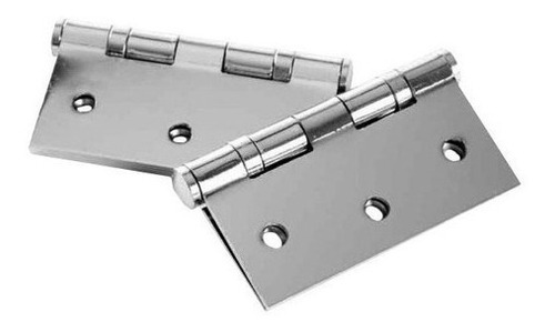 Bisagra 3x3 Ferle Acero Inox. Con Rolinera Satinada (par)