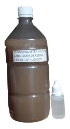 Resina Poliéster Náutica X 1kg Con Su Catalizador 