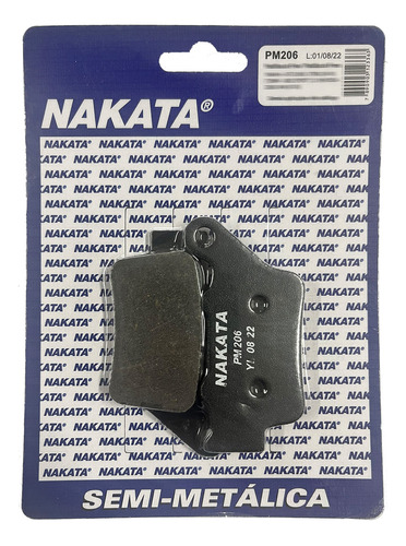 Pastilha Freio Traseira Xtz 660 Tenere Nakata Semi-metálica