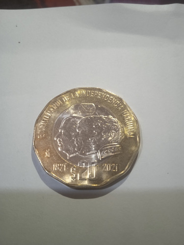 Moneda De 20 Pesos Conmemorativa De La Independencia 