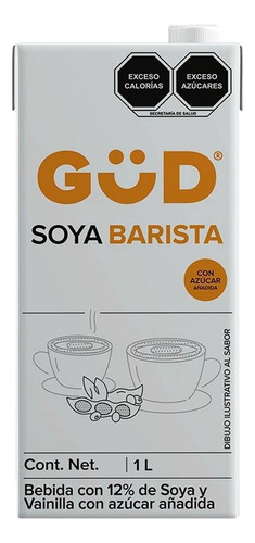 Leche Güd Barista De Soya Sabor Vainilla 1 L