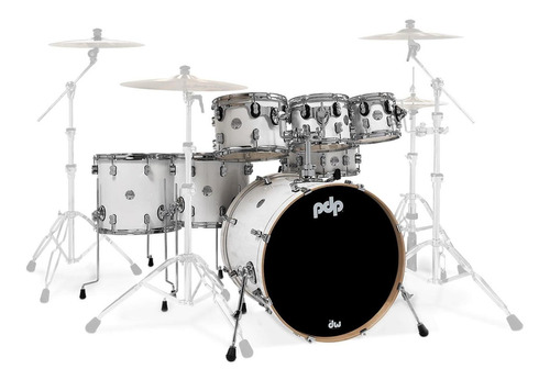 Shell Pack Concept Maple 7 Piezas Pdcm2217-pw Pacific Drums. Color Color Blanco