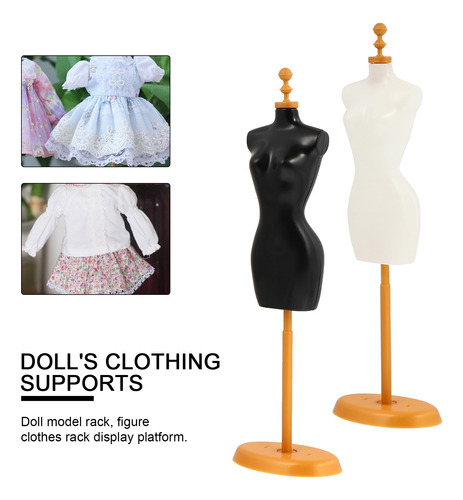 Imagem 4 de 8 de 4pcs Manequim Modelo Boneca Roupas Rack De Exibição Para Cri
