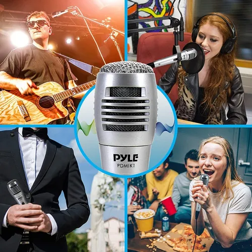 Micrófono Pyle Dinámico Cardioide Filtro Pop Profesional P