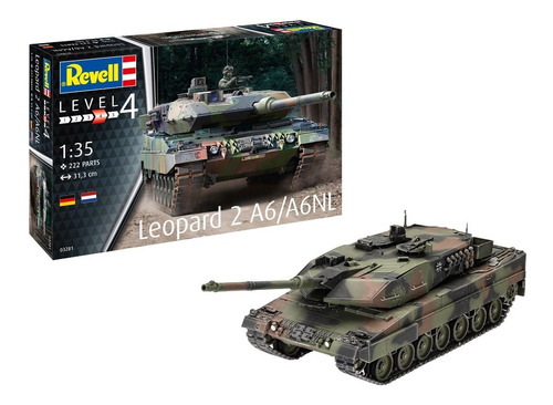 Tanque Leopard 2 A6/a6nl 1/35 Model Kit Revell