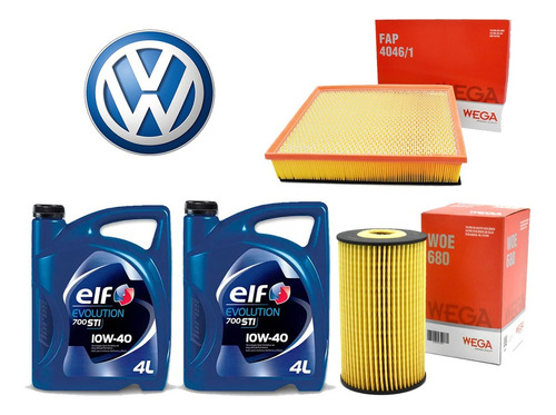 Kit Filtros Vw Amarok + Aceite Elf Evolution 700 Sti 10w40