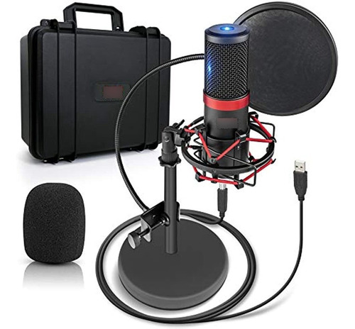 Kit De Grabación De Podcast De Micrófono Usb - Micrófono De 